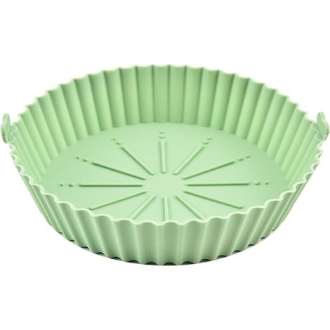 Panier En Silicone Pour Friteuse À Air - Moule À Pâtisserie Réutilisable - Résistant À La Chaleur Jusqu'à 240 °C - Pour Four Et Micro-ondes - Diamètre 21,5 Cm - 1 Pièce (1/5)