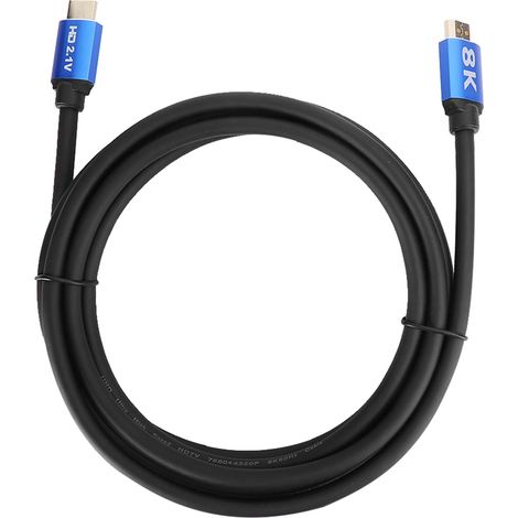 Câble HDMI 2.1 en Alliage d'Aluminium 8K Ultra HD - 3 mètres (9.84 pieds) pour Télévision et Home Cinéma (1/5)
