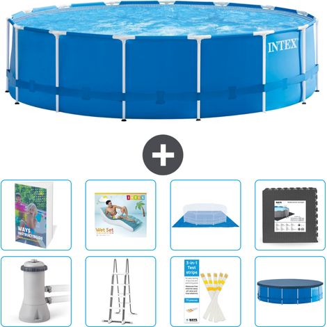 Intex Piscine Tubulaire Ronde - 457x122 cm - 9-pièces S533
