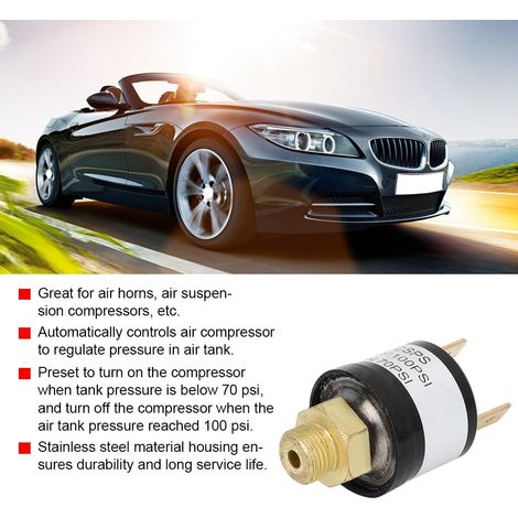 Regulador de presión automático para compresor de aire, 70-100 PSI