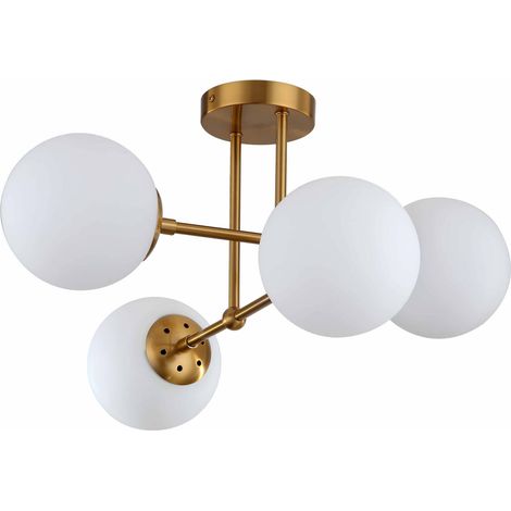 Lampada sospensione Roma 4 luci E14 oro Light Prestige (1/2)