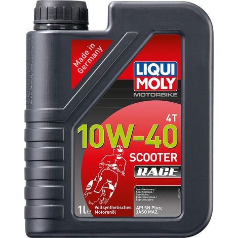 LIQUI MOLY MOTORBIKE 4T 10W-40 SCOOTER RACE, 1 L, HUILE À 4 COUPS, SKU: 20826