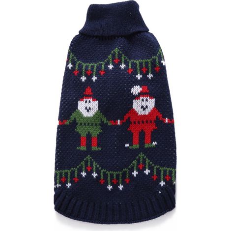 Pull De Noël Pour Chien Et Chat - Tricot Chaud Et Léger - Tailles S M L - Idéal Hiver Extérieur - 1 Pièce (1/5)