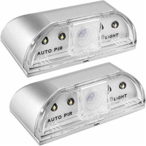 Veilleuses Lampes de Nuit pour Trou de Serrure, Lot de 2 PIR IR Infrarouge Veilleuse LED pour Serrure de Porte, Détecteur de Mouvement Automatique (1/4)