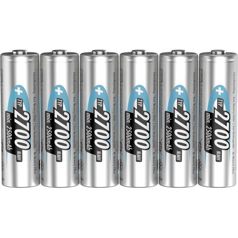 Ansmann 4+2 HR06 Batteria ricaricabile Stilo (AA) NiMH 2700 mAh 1.2 V 6 pz. (1/4)