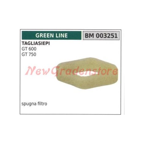 Spugna filtro aria GREEN LINE tagliasiepi GT 600 750 003251
