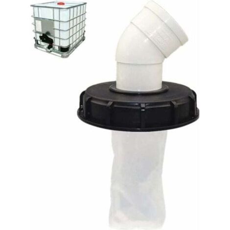 45°-IBC-Tankdeckel mit waschbarem Nylonfilter für 1000-Liter-IBC-Regenwassertanks, IBC-Deckelfilter, IBC-Tankzubehör, 165 Nylon-Regenwasserfilter (1/4)