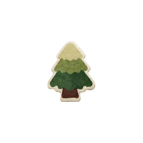 Tapis de Bain Sapin de Noël Vert, Absorbant et Antidérapant, Doux et Épais pour Salle de Bain ou Salon, Lavable et Durable (1/4)