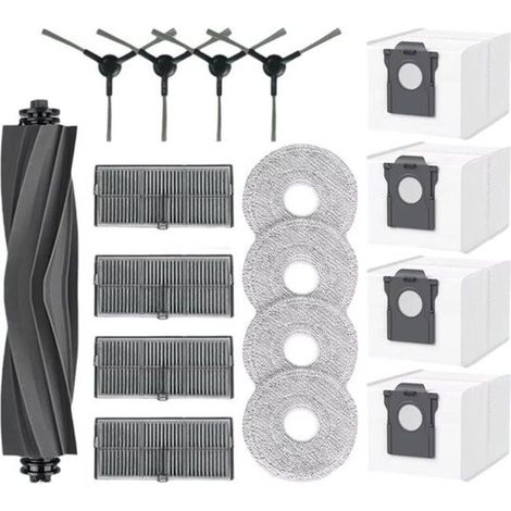 Set di accessori da 17 pezzi per aspirapolvere, adatto per Dreame L40 Ultra AE/D20 Ultra / RLD31SE / Mova E40 Ultra: spazzola principale, filtro, panno.