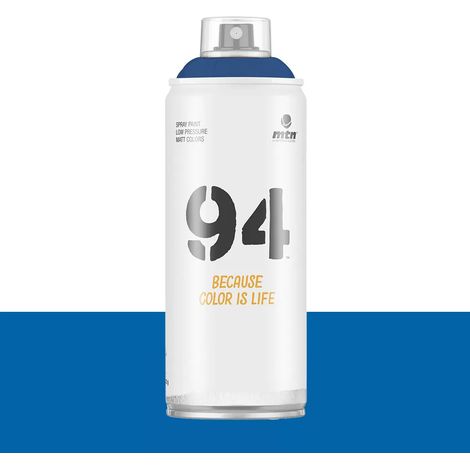 Bombe de peinture aérosol MTN 94 Bleu Electrique (RV-30) 0,4 L (1/2)