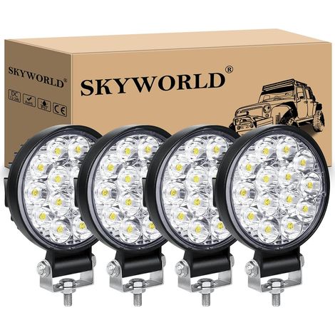 2 Pcs Round Led Work Light, 3.2 Inch 42W Mini (1/5)