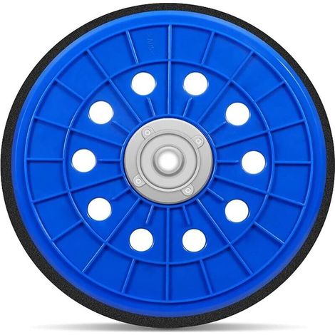 Disco de lijado, almohadilla de soporte de repuesto con velcro M14, discos de lijado autoadhesivos, almohadilla de soporte de 215 mm (9 pulgadas) con 10 agujeros para lijadoras de pared, lijadoras de 