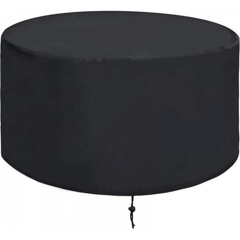 Housse de protection pour brasero en tissu Oxford noir, 127 x 127 x 61 cm, housse imperméable réutilisable pour barbecue. (1/5)