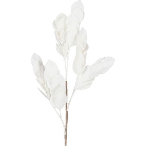 Branchage Artificiel Sorbier en Polyester Blanc Haute Tige 80cm