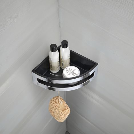 Gedy Zante porta oggetti doccia angolare a parete nero cromato codice prod: 0000A7804300000
