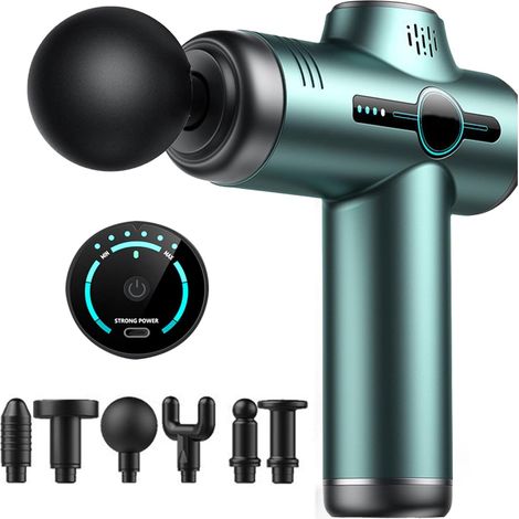 Mini pistolet massage - 6 niveaux, musculaire - Tissus (1/5)