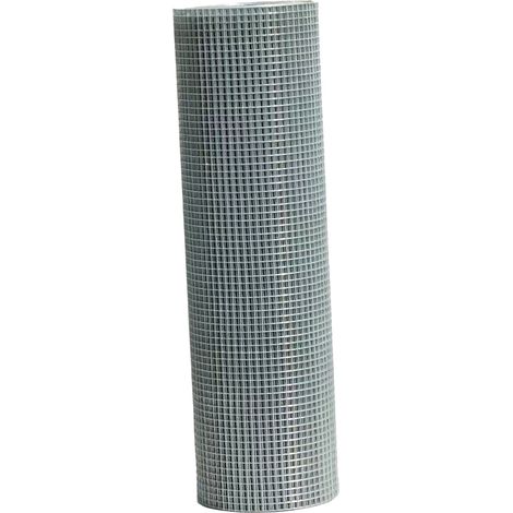 Werka Pro – Grillage galvanisé 0,5 x 10m – Acier galvanisé – Mailles 12,7 x 12,7 mm – Résistance à la corrosion pour usage extérieur