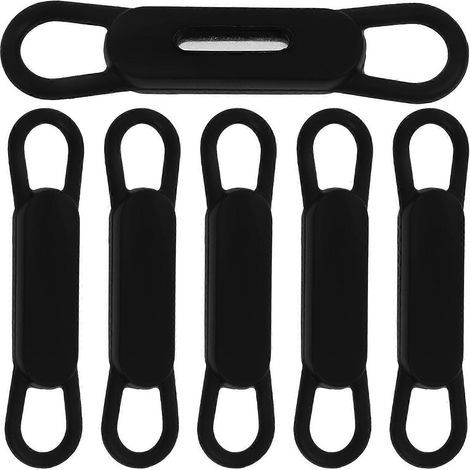 verstellbarer magnetischer Silikon-Stifthalter für Whiteboards – 4,50 x 1,00 x 0,50 cm – Schwarz (1/4)