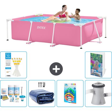 Intex Piscina con estructura Rectangular - 220x150x60 cm - 7-piezas  S108