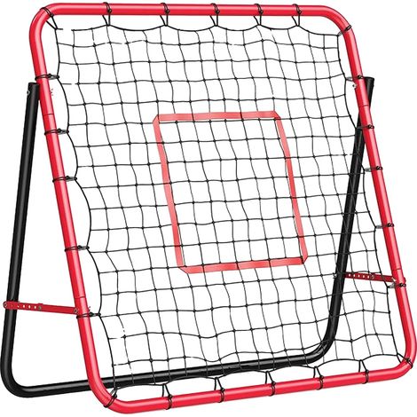 Rete di rimbalzo, 122 x 122 cm, design regolabile, robusta struttura in acciaio, rete in nylon di alta qualità, compatibile con diversi sport. (1/5)