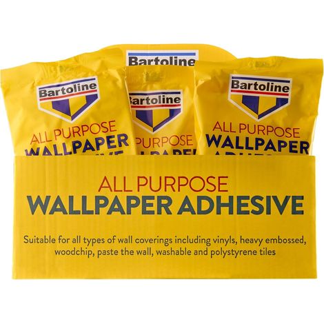 olle à papier peint 10 rouleaux (12 pintes) – colle à base d’amidon de qualité, facile à mélanger, pour tous papiers peints, vinyle, texturés, carreaux polystyrène, durable. (1/5)