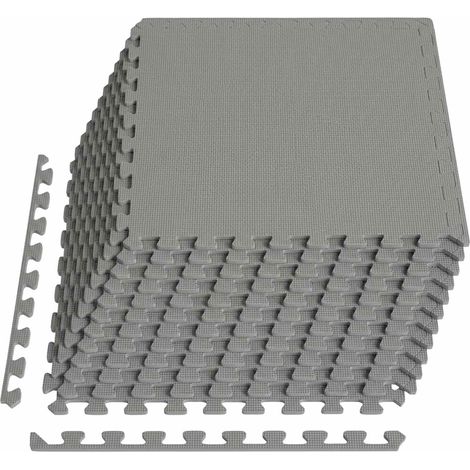 Tappetino per piscina 12 pz Grigio 4,32 m² Schiuma EVA vidaXL