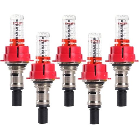 Underfloor Heating Manifold Flow Meter Metal Flow Regulator for Residential/Commercial Underfloor Heating Systems (1/2) (1/5)