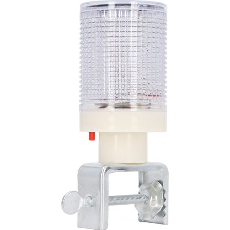 Lampe de signalisation solaire LED rouge et bleue clignotante, stroboscope à panneau solaire pour la signalisation nocturne des chantiers routiers. (1/5)