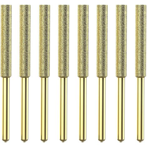 8pcs bits de tronçonneuse en titane affûté diamant hauteur de dureté électrique (1/5)