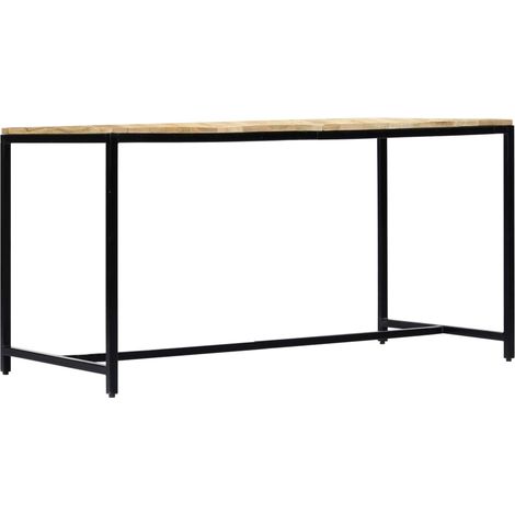 Maison Exclusive - Esstisch 140x70x75 cm Raues Mangoholz