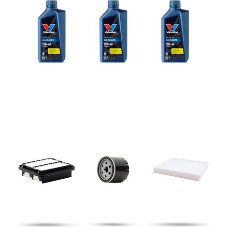 Kit tagliando 3 FILTRI e 3L OLIO compatibile con Daihatsu Sirion I 1.0 43kw dal 2000 (1/5)
