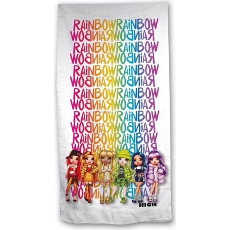Serviette de plage - Poupées Rainbow High - 70 cm x 140 cm (1/3)