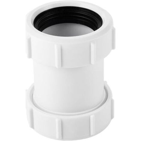 Connecteur de tuyau droit en PVC 40 mm Raccord à compression pour tuyau d'évacuation de baignoire 1,27 cm (lot de 1) (1/5)