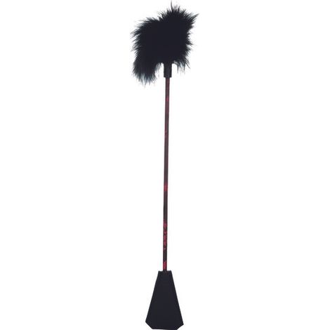 CALEXOTICS - SCANDAL BLACK FEATHER WHIP
