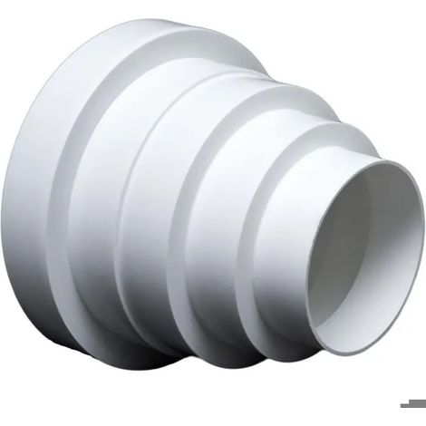 Réducteur de ventilation universel Ø 80-150 mm, raccord pour tuyaux de 80, 100, 120, 125 et 150 mm (1/4)