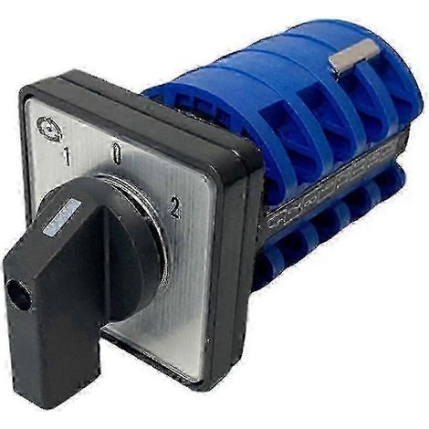 Interrupteur rotatif 3 positions LW8-20 4 phases 20 A 500 V - moteur double vitesse (1/5)