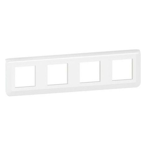 LEGRAND 078808L Placa Mosaic 4x2 módulos horizontal, blanco