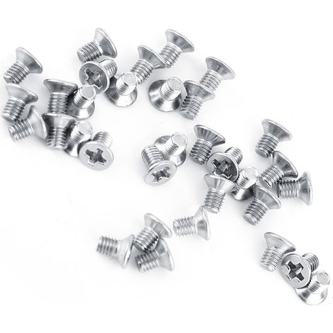 Vis inox 304 tête fraisée plate M3x4, lot de 100, boulon de fixation, accessoire de réparation (1/5)