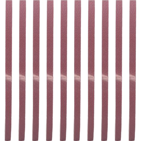 533 x 9 mm Schleifband, 10 Stück Aluminiumoxid-Schleifbänder, für Punktschweißteile, Möbelschleifmaschinen und Metallbearbeitungsanwendungen (100)