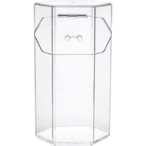 Porte-pinceau cosmétique en plastique transparent (1/2)