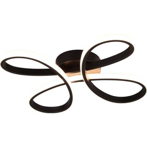 Sourcing Modelo Elegant lámpara de techo negra 40 cm LED