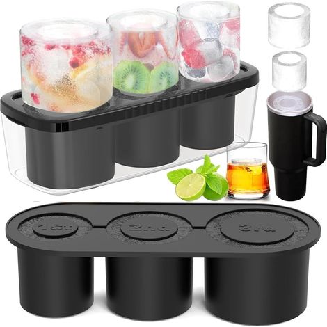 Eiswürfelform Silikon Deckel 3fach 40Oz Tumbler B (1/5)
