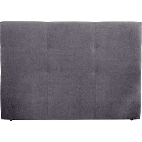 Cabecero de cama Deco tapizado en Tela  Cama de 135 - Antracita (1/2)