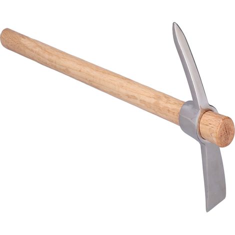 40 cm lange Edelstahlhacke, Unkrautrechen, Gartengerät für den Gemüsegarten, Guss-Spitzhacke G02 (1/5)
