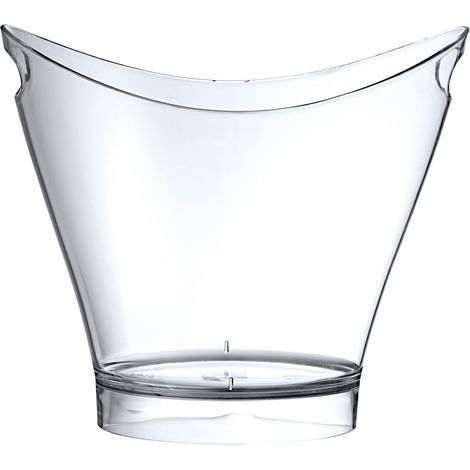 Ovale, transparente Champagner-Weinschale, 6 l (1/2)