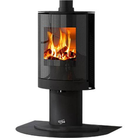 Poêle à bois 7kw noir - Godin - 411233NOIRMAT