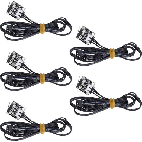GARRYFIZH 5 pièces interrupteur de fin de course d'arrêt 3 broches ignifuge Module d'arrêt d'imprimante 3D pour Ender