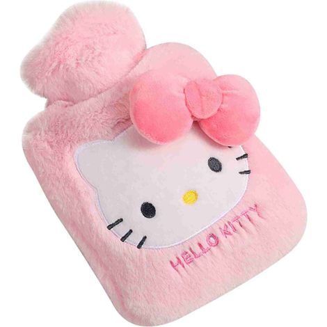 Bouillotte en peluche grande capacité (1000 ml) à l'effigie de Kitty Cat, motif Sanrio. (1/5)