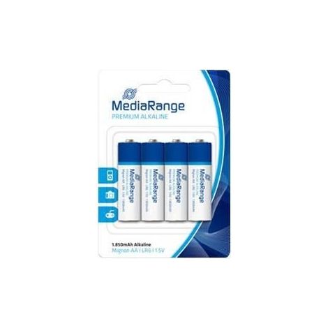 MediaRange Premium - Batteria 4 x AA Alcalina