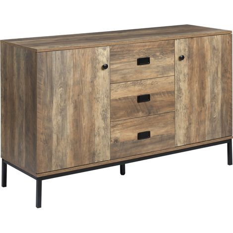 Modern Mango Wood-Effect Sideboard